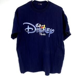 Walt Disney World Florida Embroidered Mickey Mouse Tubular T-Shirt Size Large